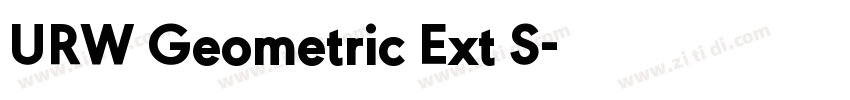 URW Geometric Ext S字体转换